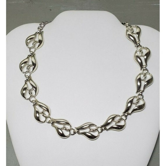 Coro Double Swirl Choker Necklace - image 1