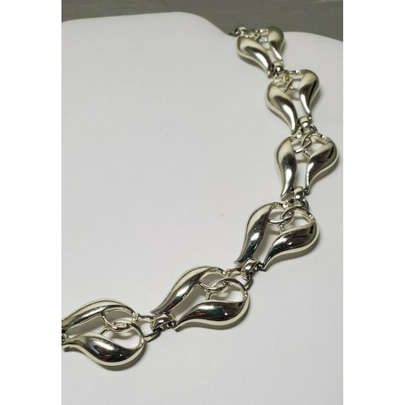 Coro Double Swirl Choker Necklace - image 3