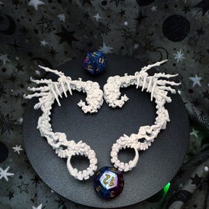 Necromancer&#39;s Earrings - Jewelry - Props and Beyond - Cosplay - Fantasy - Prop - Roleplay - DnD - Wonderous Item- Dungeons and Dragons