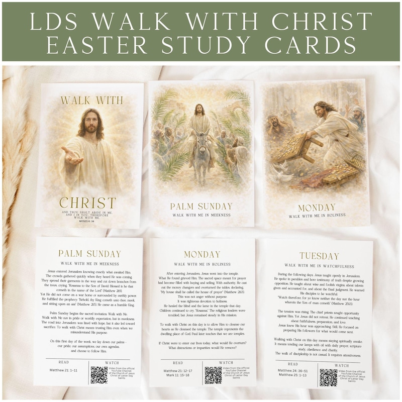 Easter Study Cards Lds - Etsy