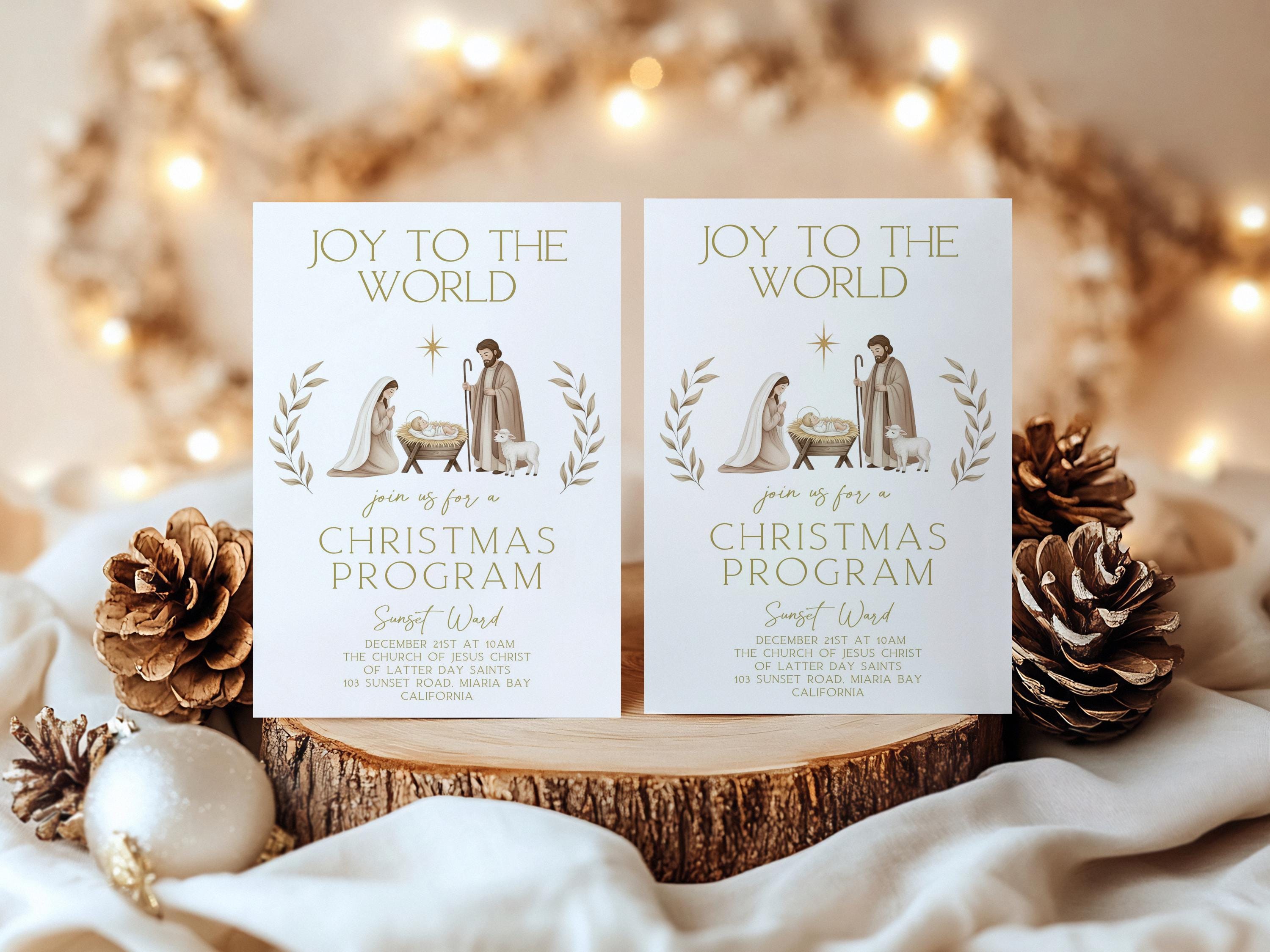 LDS Christmas Program Invitation, Christmas Sacrament Meeting ...