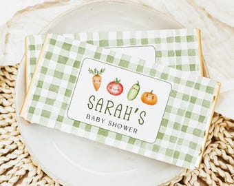 Little Sprout Baby Shower Candy Wrapper, Farmers Market Baby Shower, Locally Grown, Chocolate Wrapper, Baby Shower Decorations