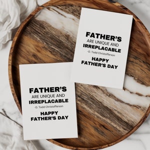 Etiqueta de regalo del Día del Padre primario SUD, Tarjeta del Día del Padre SUD, Tarjeta de ministración del Día del Padre, Cita del Día del Padre, Cita del Día del Padre SUD