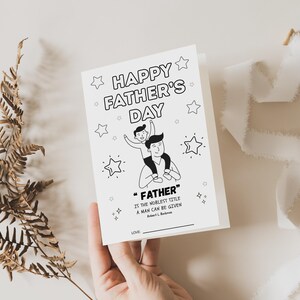 LDS Primary Fathers Day Card, Primary Father's Day Worksheet, Father's ...