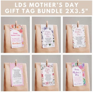 Paquete de etiquetas de regalo para el Día de la Madre SUD, Etiqueta de regalo para el Día de la Madre SUD, Ministración en el Día de la Madre, Cita del Día de la Madre, Cita del Día de la Madre SUD, Imprimible