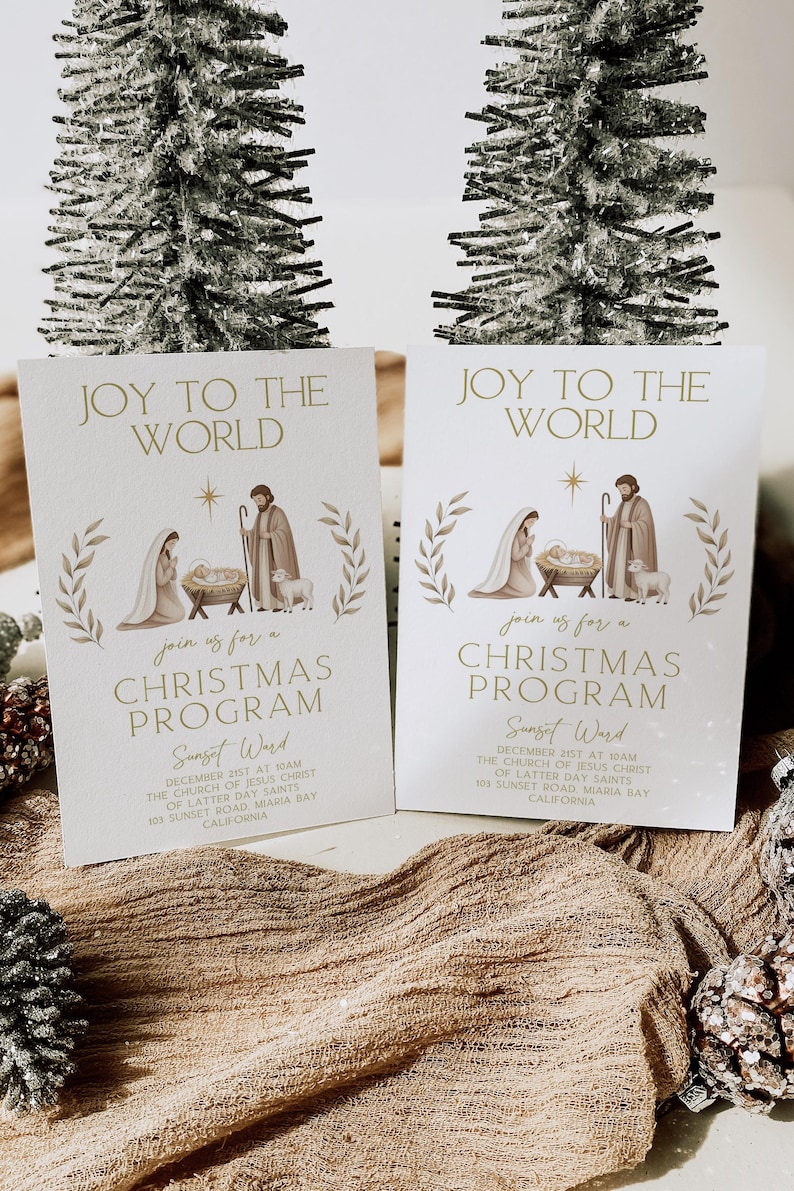 LDS Christmas Program Invitation, Christmas Sacrament Meeting ...
