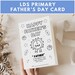 LDS Primary Fathers Day Card, Primary Father's Day Worksheet, Father's ...