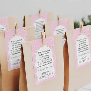 LDS Muttertag Geschenkanhänger, Zitat Karte, HLT Muttertag Handout, Muttertag Dienstkarte, Muttertag Zitat, LDS Muttertag Zitat
