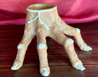 Glow-in-the-Dark Zombie Hand Candle Holder
