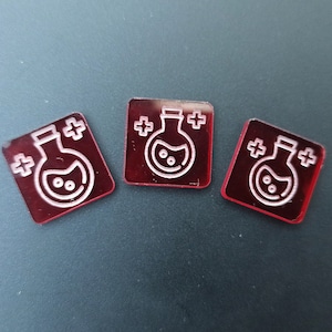 hp tokens, life tokens, potion token, board game token, resource token, resource tokens, board game accessories