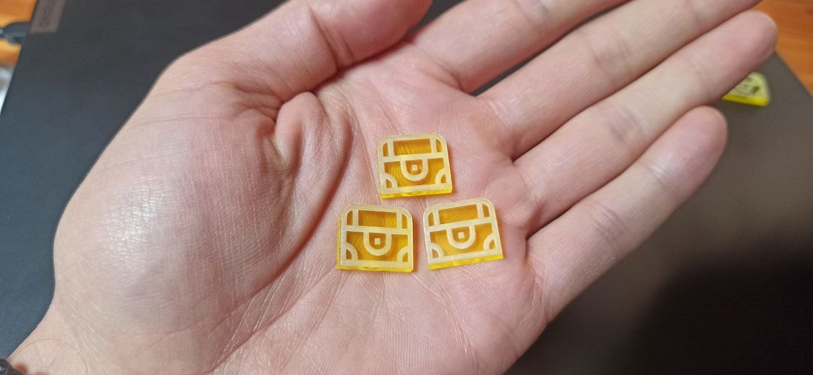 Treasure Tokens, Gold Tokens, Chest Tokens, Money Tokens, Board Game ...
