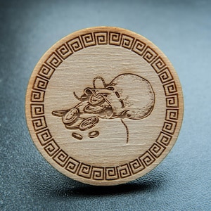 RPG Fantasy sack of coins Token board game