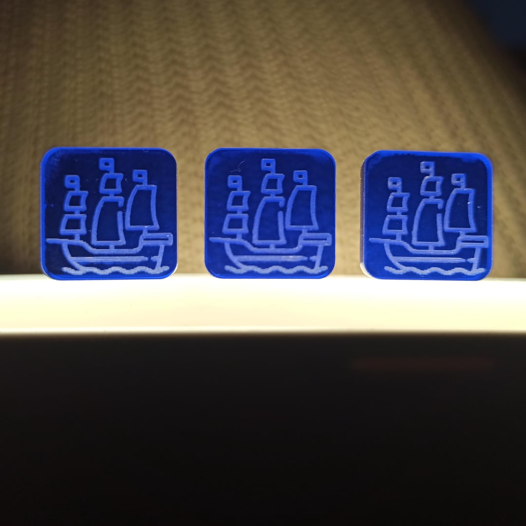 Ship Token, Sailing Token, Board Game Token, Resource Token, Resource ...