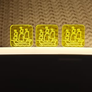 ship token, sailing token, board game token, resource token, resource tokens, board game accessories