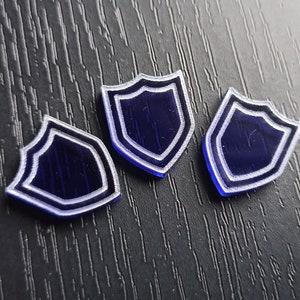 shield tokens, defense tokens, block tokens, board game token, resource token, resource tokens, board game accessories
