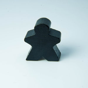 Classic wooden meepel pawn, player token, pawns set image 7