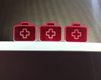 medikit token, first aid token, board game token, resource token, resource tokens, board game accessories