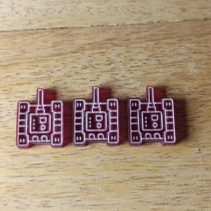 tank token, war token, board game token, resource token, resource tokens, board game accessories