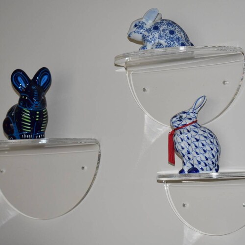 Acrylic Lucite Wall Shelf Shelf Bracket Wall Clear Acrylic Etsy