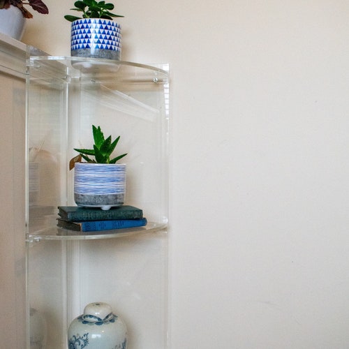 Acrylic Corner Shelf Etsy