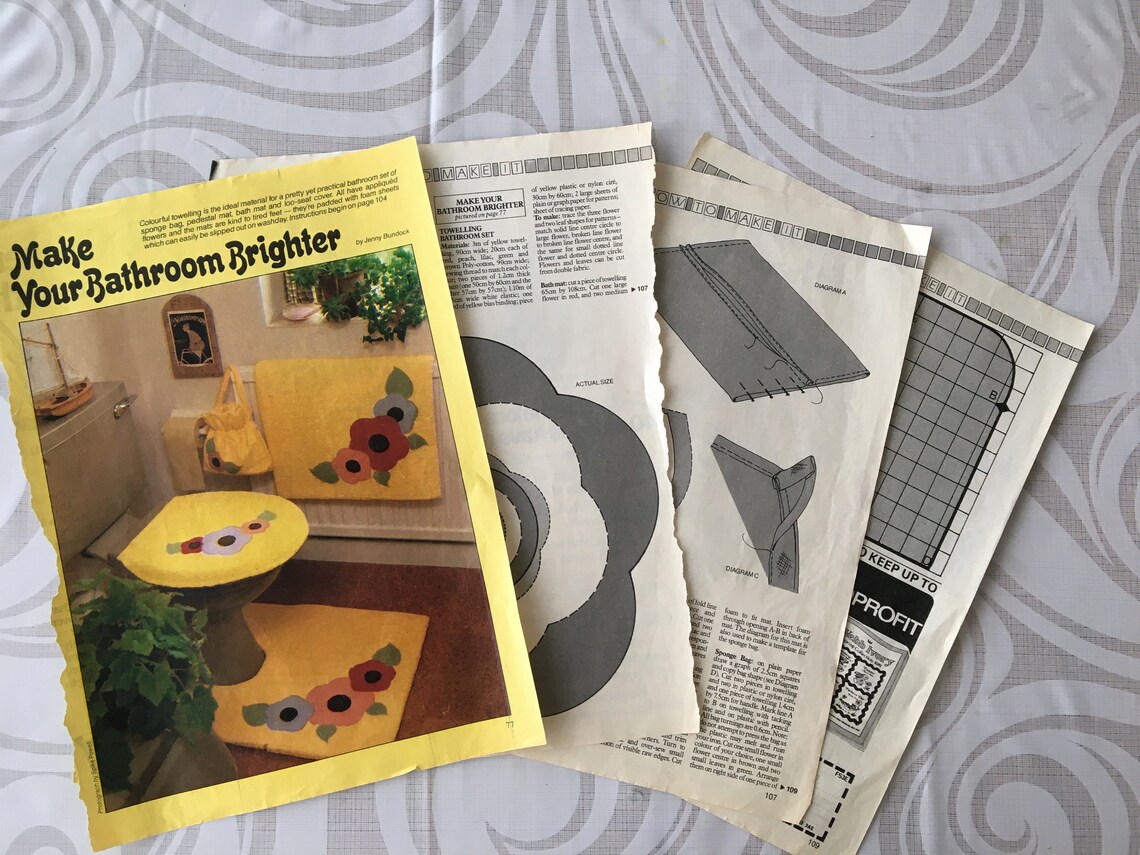 Schönes helles Badezimmer-Set zu machen. Badematte | Etsy