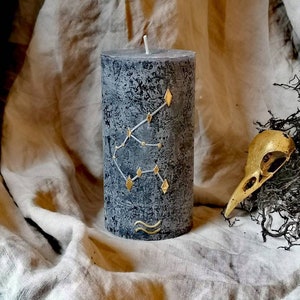 Candle &quot;Aquarius&quot; - Zodiac sign - Aquarius