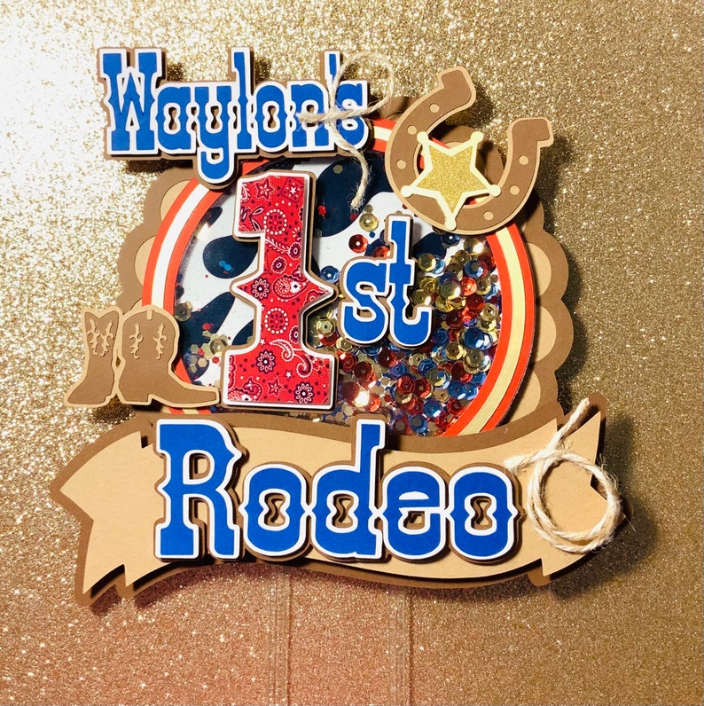 Cowboy Cake Topper, Cowboy Theme Cake Topper, Vaquero Theme