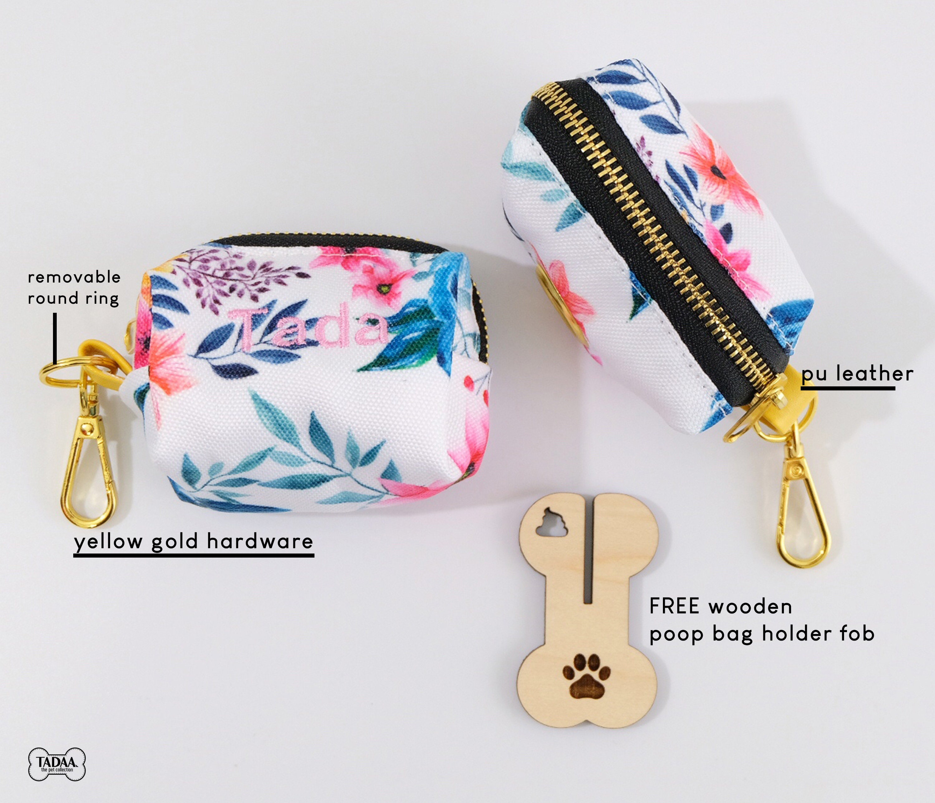 Custom Embroidery Dog Waste Bag Holder Etsy