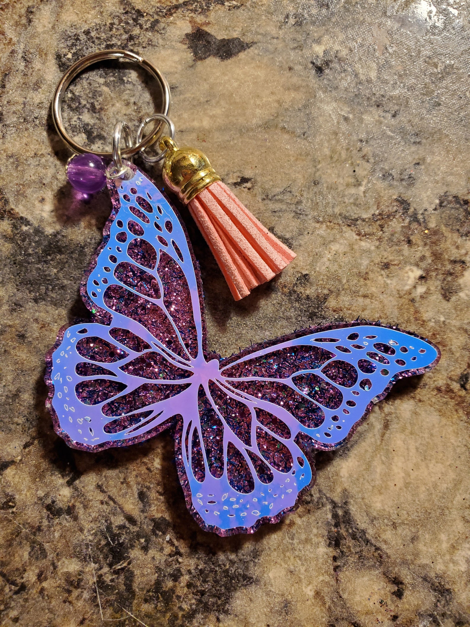 Butterfly Keychain Etsy