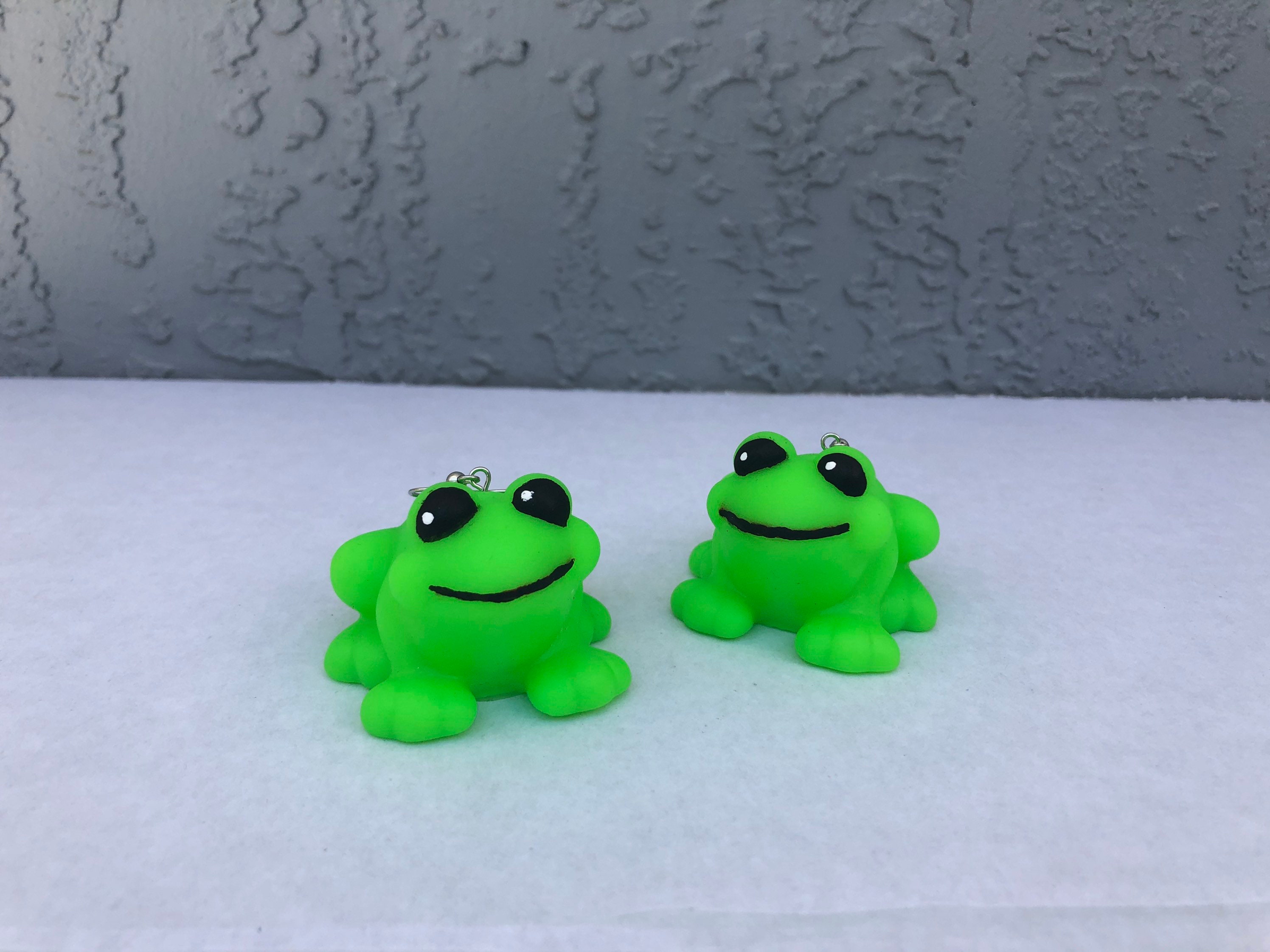 frog earrings etsy