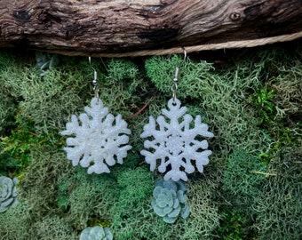 Snowflake Earrings - Christmas Earrings