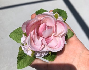 Flower Barrette - Pink Flowers