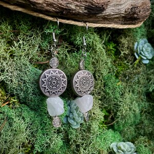 Boho Explorer Circle Earring Sets: Jewelry for Nature Lovers | Boho Jewelry | Hippie Jewelry | Crystal Earrings | Handcrafted Design