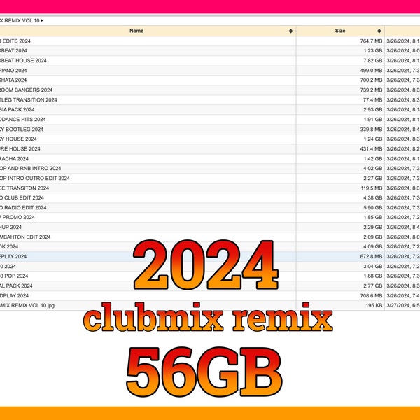DJ CLUBMIX REMIX 2024 56gb