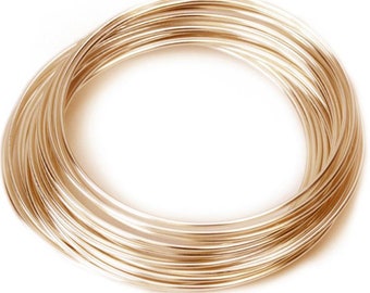 14k Gold Filled Wire round.. 24 g gauge ga Bulk dead soft and half hard sale WGF24.. Shop Sale..10 feet wholesale.
