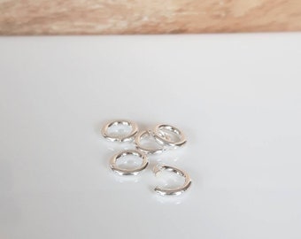 25 Pcs ~ 5 mm or 6 mm X .7 closed .925 Sterling Silver Jump Ring ~ Silver Findings Canada