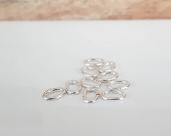25 Pcs ~ 5 mm or 6 mm X .7 closed .925 Sterling Silver Jump Ring ~ Silver Findings Canada