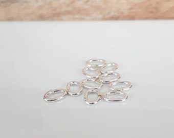 25 Pcs ~ 5 mm or 6 mm X .7 closed .925 Sterling Silver Jump Ring ~ Silver Findings Canada