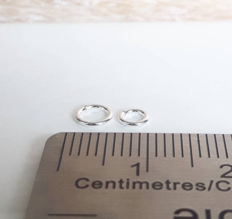 25 Pcs ~ 5 mm or 6 mm X .7 closed .925 Sterling Silver Jump Ring ~ Silver Findings Canada