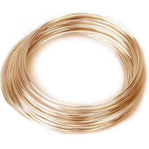 Dead Soft ~ 14K Gold Filled Round Wire By The Foot ~ Jewelry Supplies ~ Jewelry Findings Canada