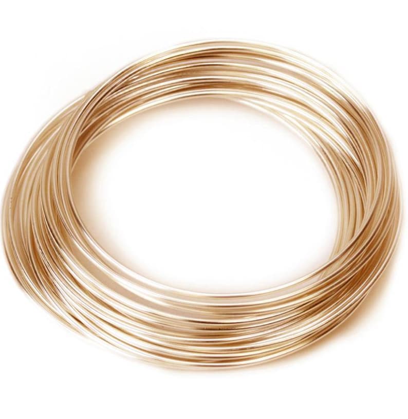 3 Feet ~ 24 Gauge ~ 14K Gold Filled Half Hard Round Wire ~ Jewelry Supplies ~ Jewelry Findings Canada