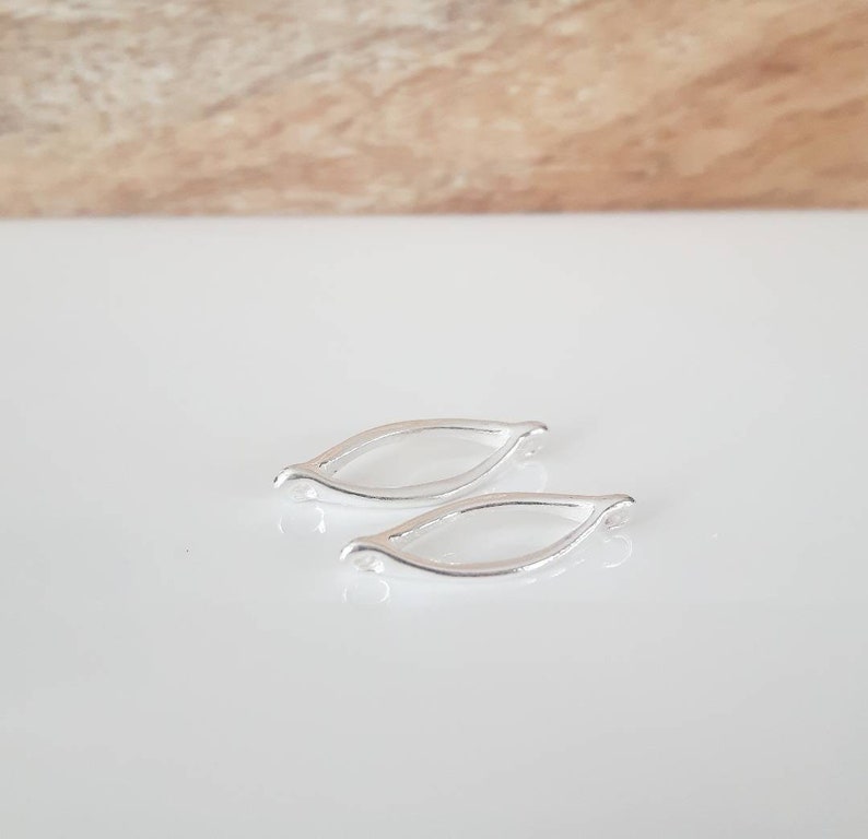 2 Pcs ~ Sterling Silver Findings ~ Silver Jewelry Supplies ~ Jewelry Findings Supplies Canada
