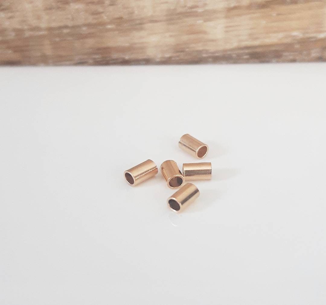 Crimp Tube Gold Filled Findings Jewelry Findings Canada Etsy