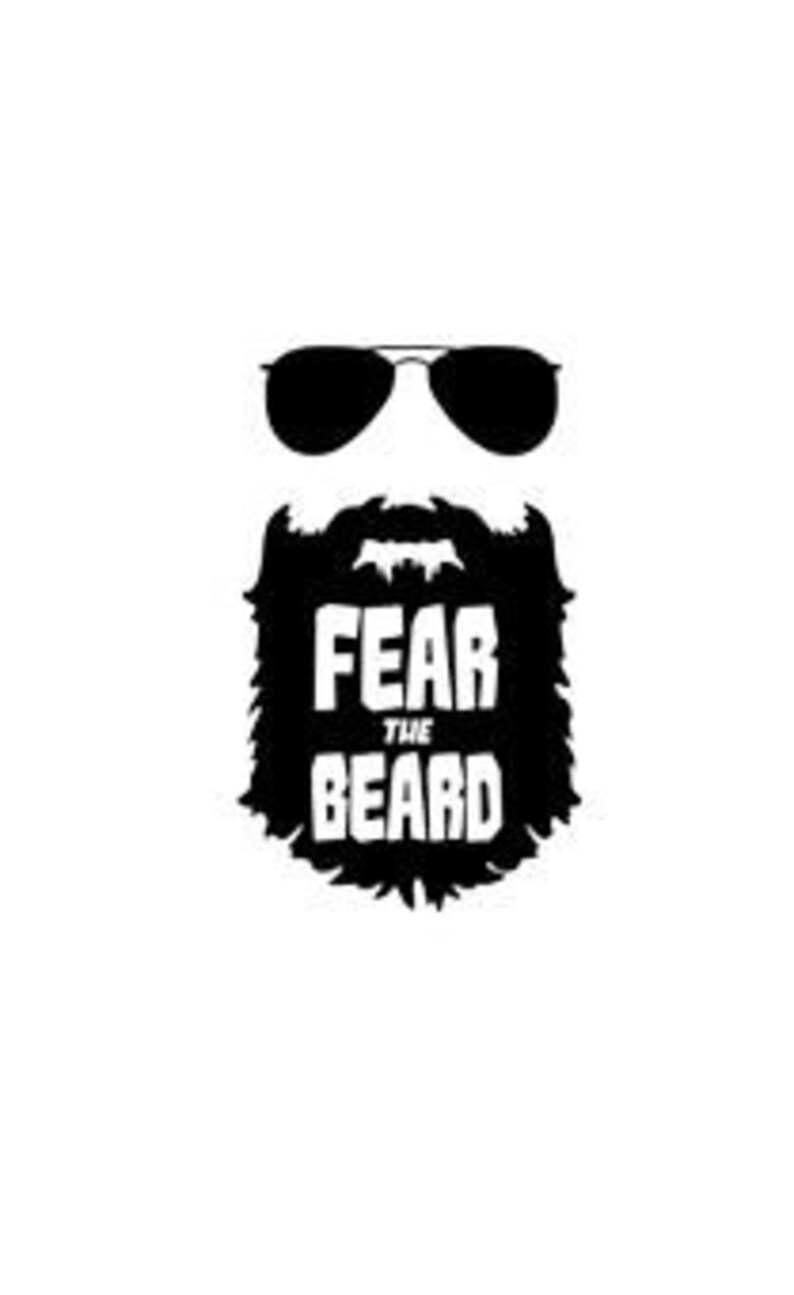 6x4 Fear the Beard 2 vinyl decal/sticker | Etsy