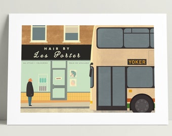 Limmy's Show Dee Dee went to Yoker, Glasgow Illustration Art Print.