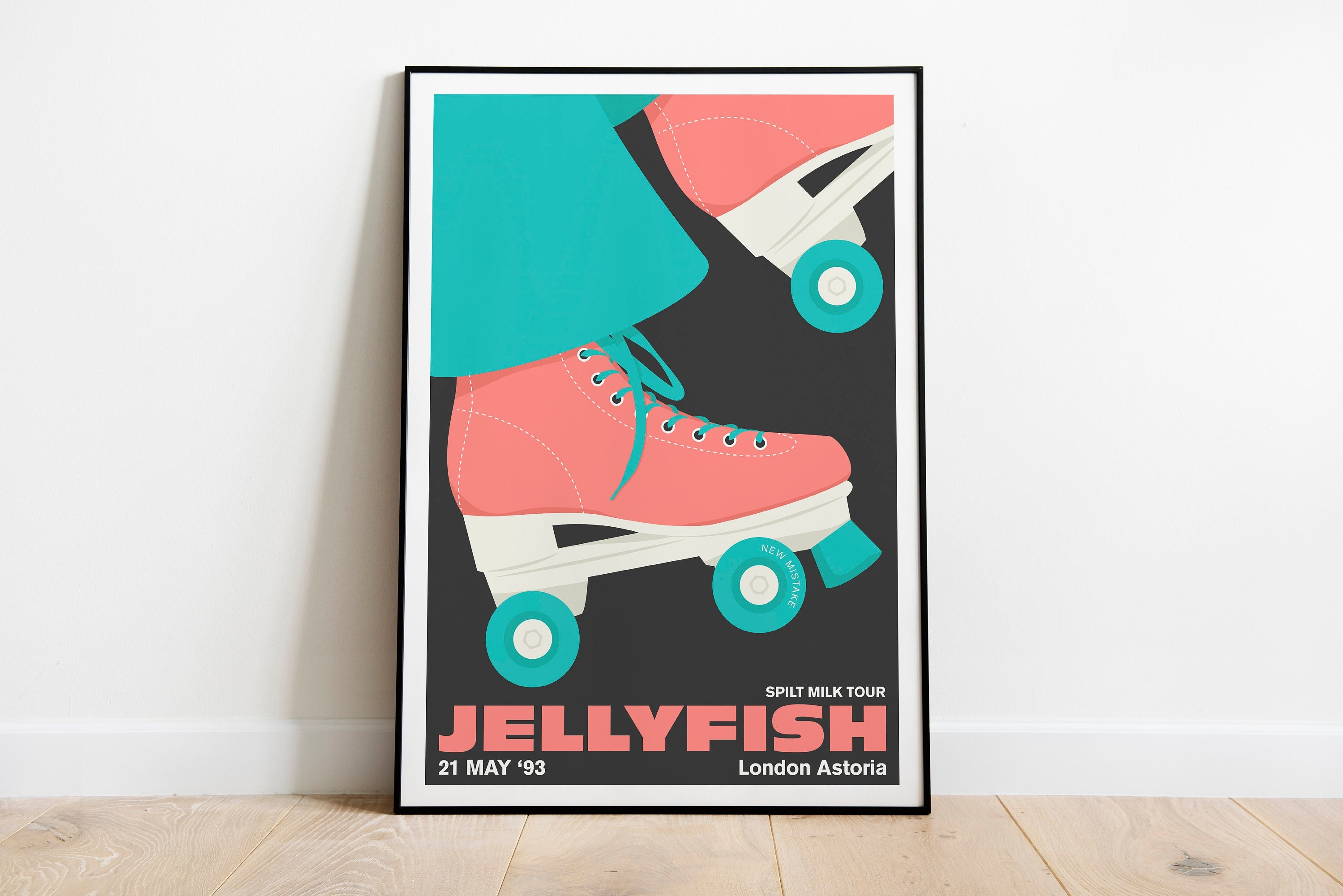 Jellyfish Band Poster Giclee Art Print Of Orignal Design For Etsy Hong Kong