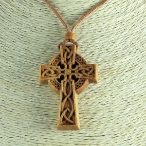 Keltisch kruis Keltische ketting Houten ketting