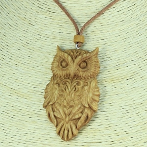 Collier hibou Pendentif hibou