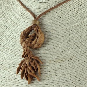 Phoenix necklace Phoenix pendant Phoenix jewelry Wood necklace