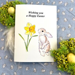 Carte de joyeuses Pâques, carte de lapin, carte pour Pâques, carte de Pâques de lapin